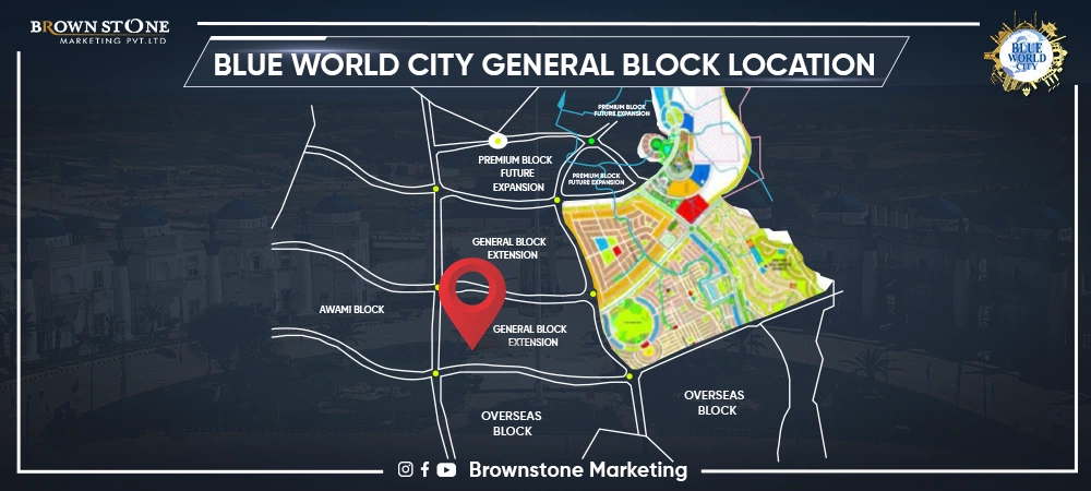 Blue World City General Block Location
